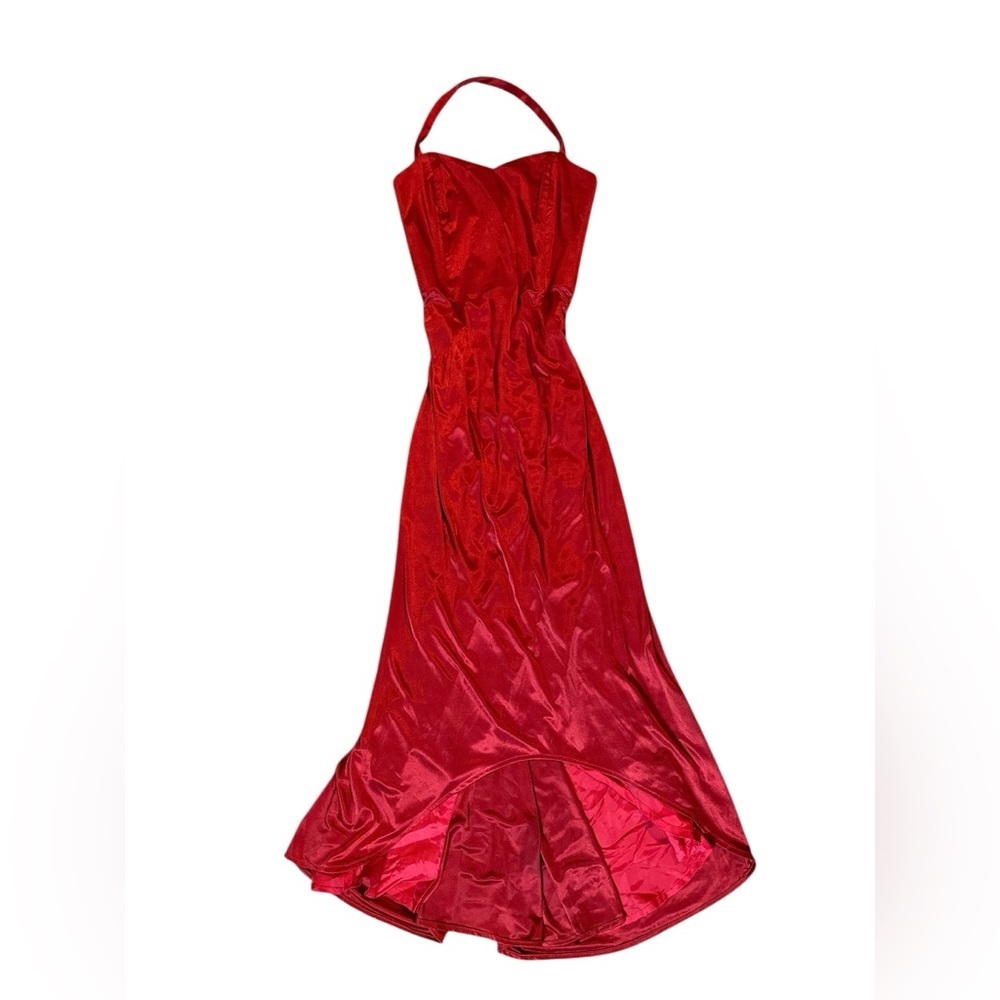 Elegant Red holiday Evening Gown, medium - Picture 5 of 8